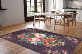 Conceptum Alfombra Soul Chenille Black AL 322 150 x 230 cm 100% Poliéster Lavable a Máquina